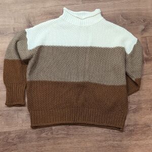 Women's Colorblock Knit Sweater
